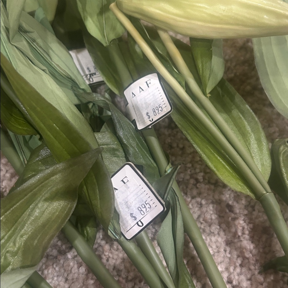 Cream Lily Flower Stems - Picture 2 of 4